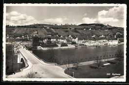 AK Eglisau, Blick auf den Ort, 1941