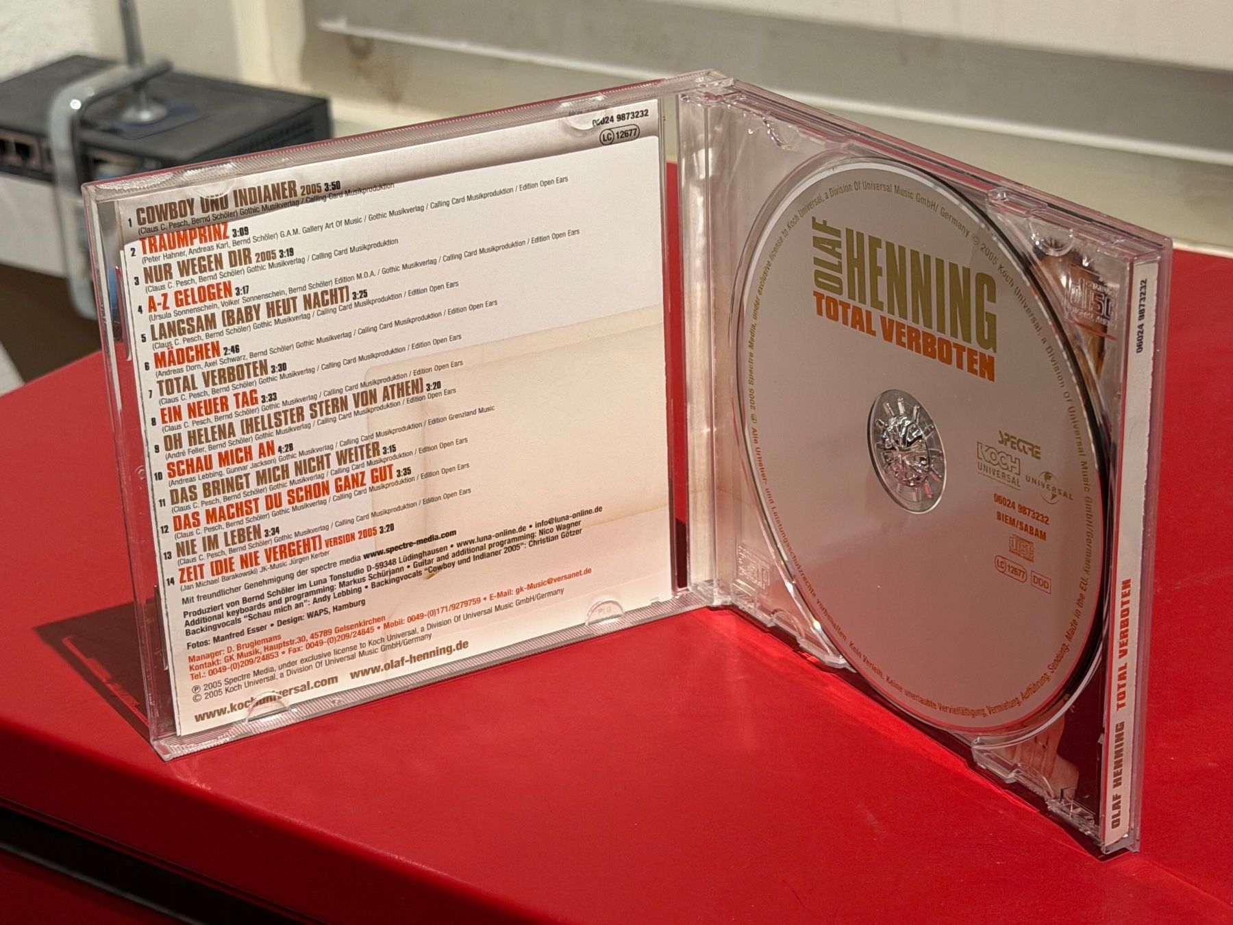CD: Olaf Henning - Total Verboten - KA01D – Usato da Küsnacht ZH venduto da Jazztilldawn 2
