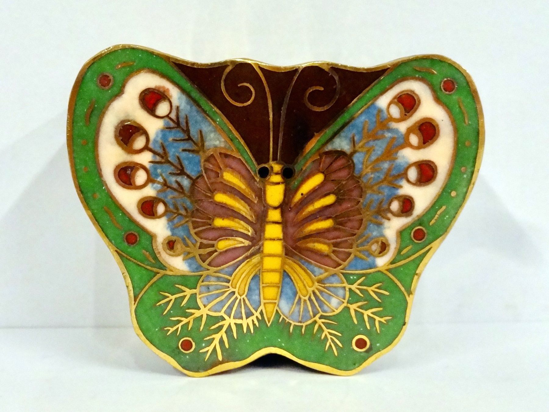 Tutte le decorazioni: Schmuckdose Schmetterling Blumen Dose Messing Emaille floral – Nuovo (secondo la descrizione) da Kerzers venduto da djstarsky73 1
