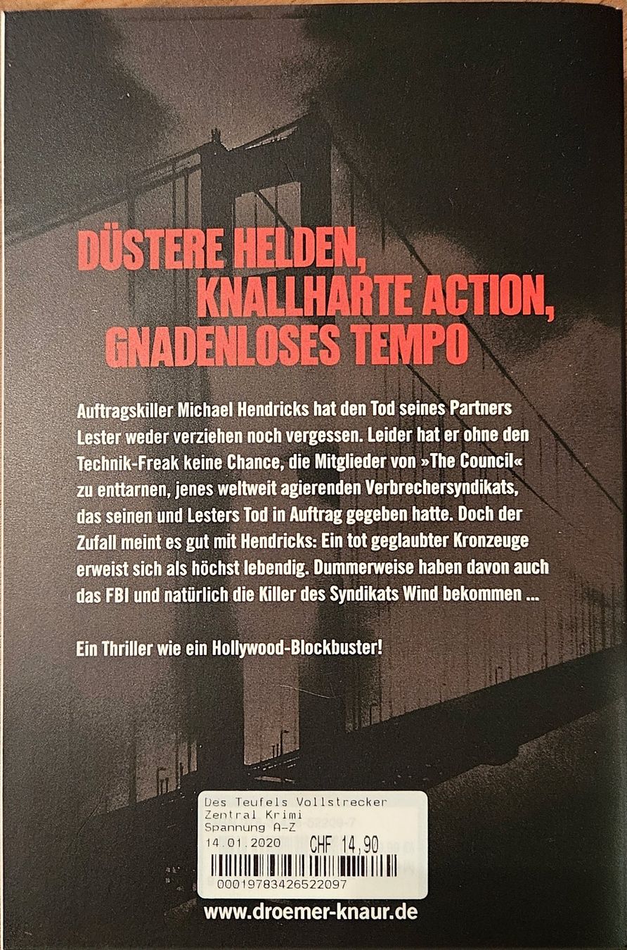 Bücher: Chris Holm - Des Teufels Vollstrecker – Gebraucht aus Hinwil von brucha01 1