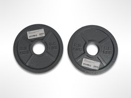 TANGA SPORTS Hantelscheibe Guss 2x 2.5kg