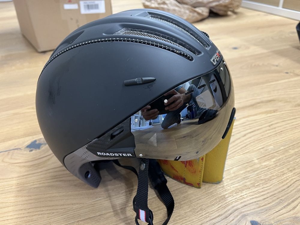 Mtb Fahrrad Helm Casco Roadster Fahrradhelm Wei (M, 55-57 Cm)  Made In  Germany Mit Disc-fit-Vario System