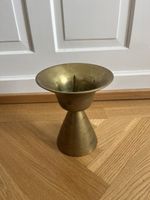Vintage Kerzenständer gross Messing massiv Retro Deko