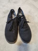 Stoffschuhe schwarz mit Schnürung Grösse 39 gebraucht