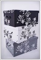 Aufbewahrungsbox Blumen - 3er Set - Baro