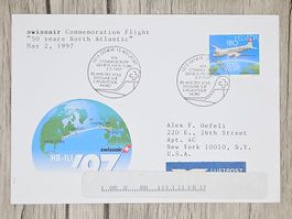 CL12 Enveloppe + Timbre Suisse 1997 Thème Aviation