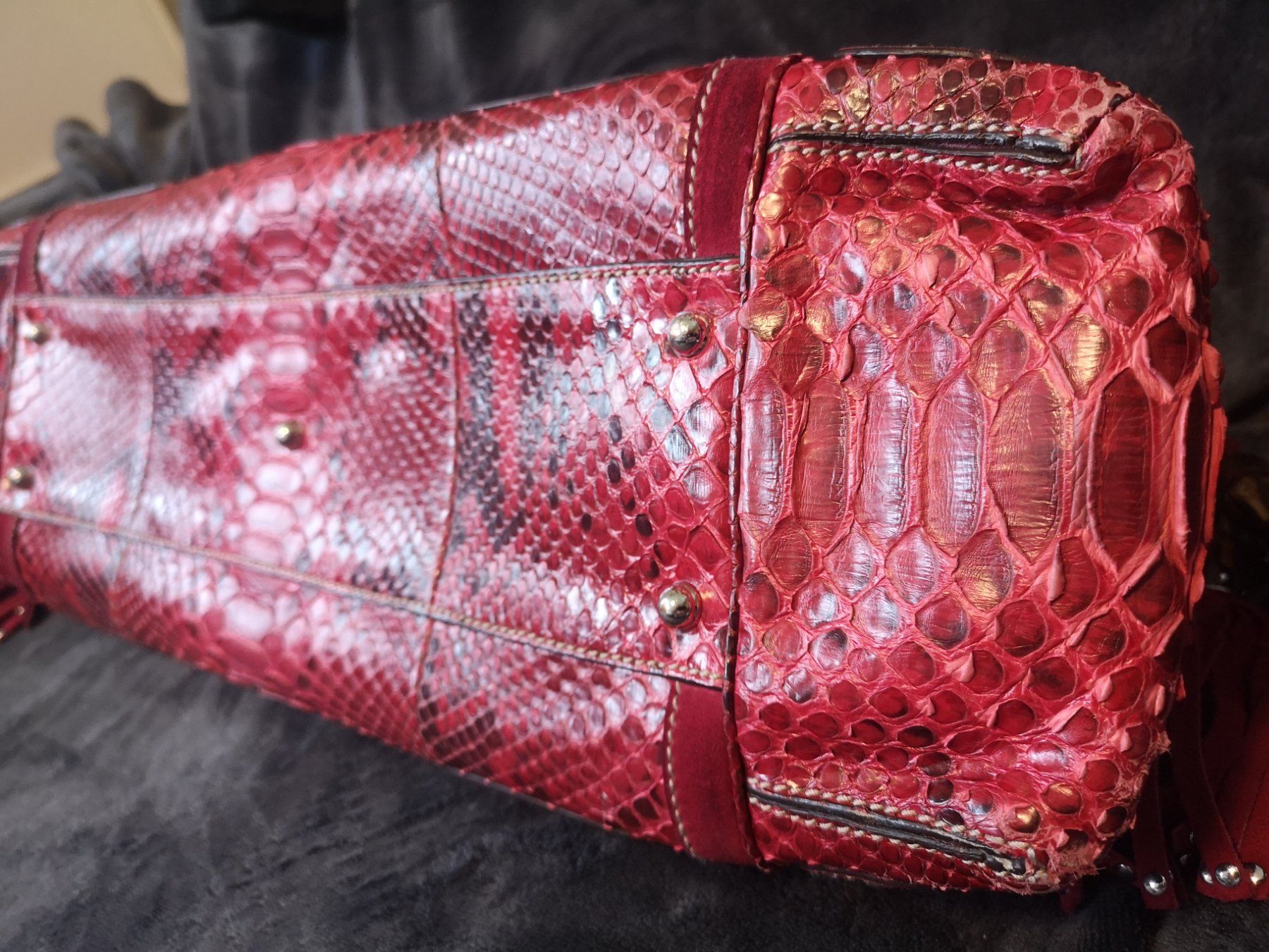 Gucci Borse da donna: Gucci Race Tasche Rotes Phyton Leder – Usato da Full-Reuenthal venduto da BroccoliAG 4