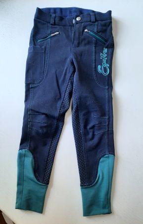 Reithose Equilibre + süsses Reitshirt Decathlon (ca.7Jahre)