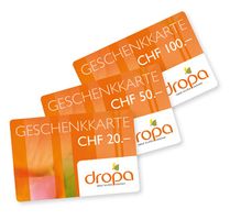 4 x CHF 50.00 Dropa Geschenkkarten