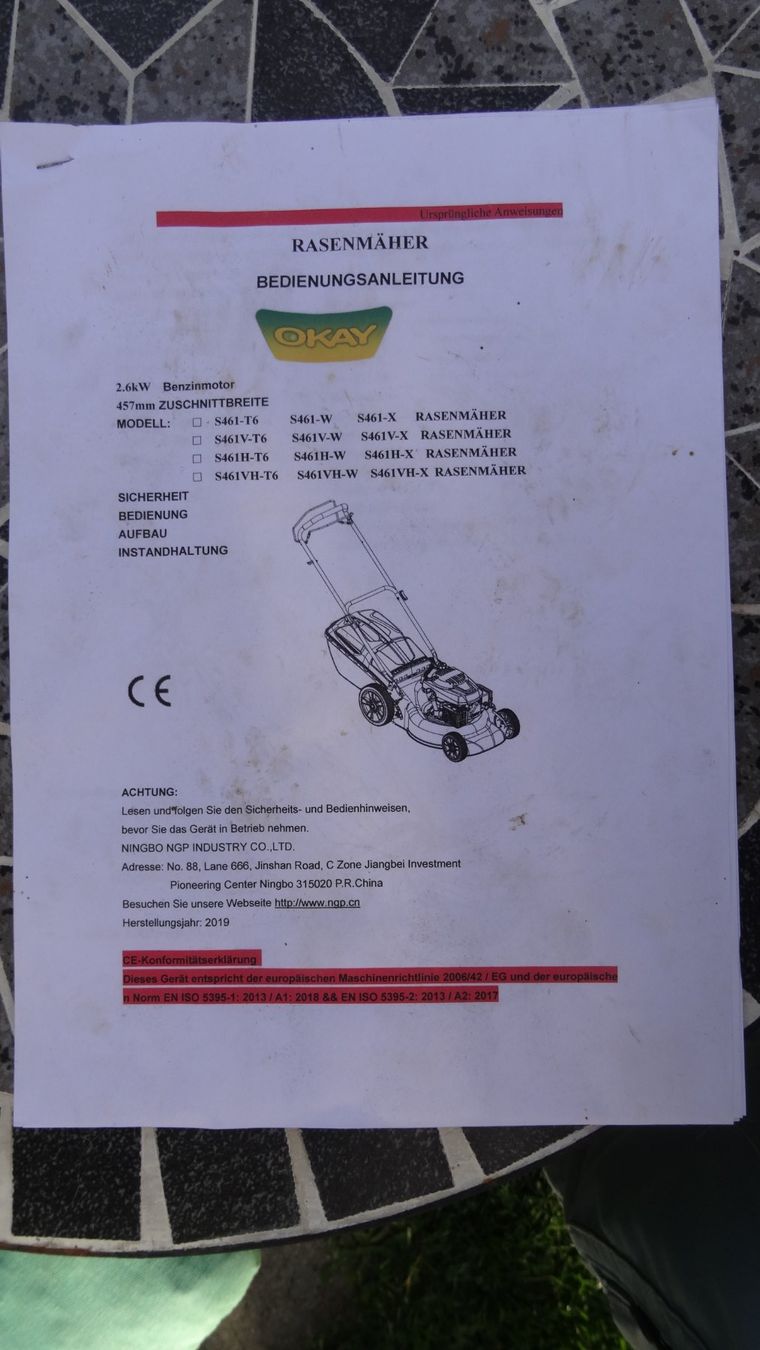 Tagliaerba: Rasenmäher OKAY S461VH-T – Usato da Siebnen venduto da Gimmisun 3