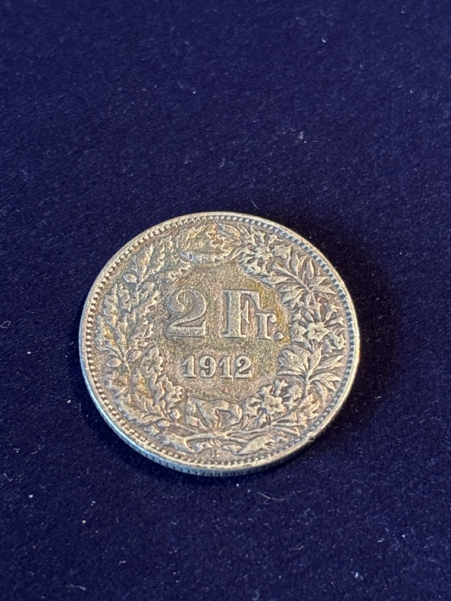 Tutti le monete: 2 Fr. Silbermünze 1912 – Usato da Salvenach venduto da Haeseli59