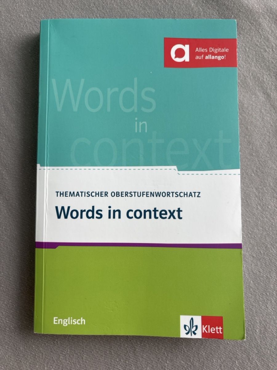 Bücher: Words in context - Thematischer Oberstufenwortschatz – Gebraucht aus Kastanienbaum von ali_vr9f