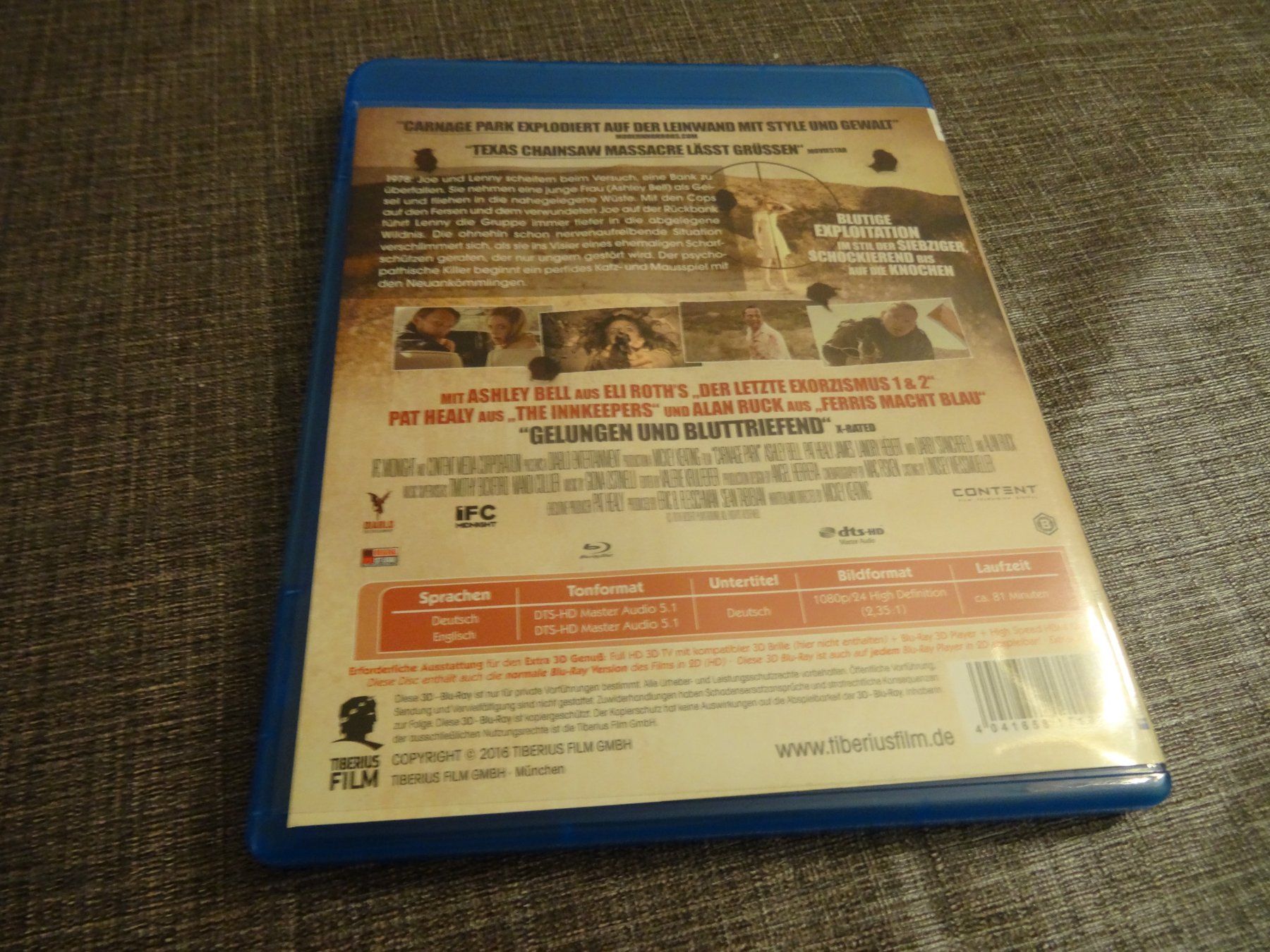 Tous les DVDs: Carnage Park 3D + 2D Blu-ray – D'occasion à Olten par Disc-Verkauf 2