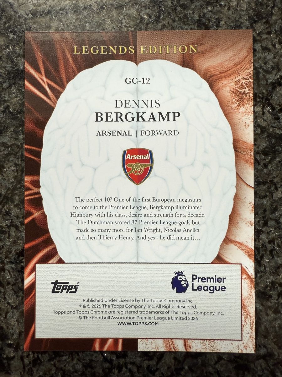 Topps Carte collezionabili: Topps Chrome Genius Legends Edition Dennis Bergkamp 03/10  – Nuovo (secondo la descrizione) da Augst BL venduto da jar_p6s8 2