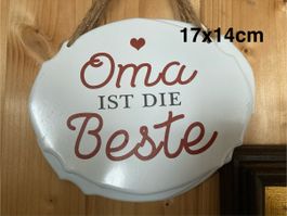 E-Mailschild Blechschild Oma ist die Beste