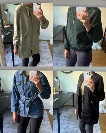 4 brand new jackets ZARA / BERSHKA (size S)