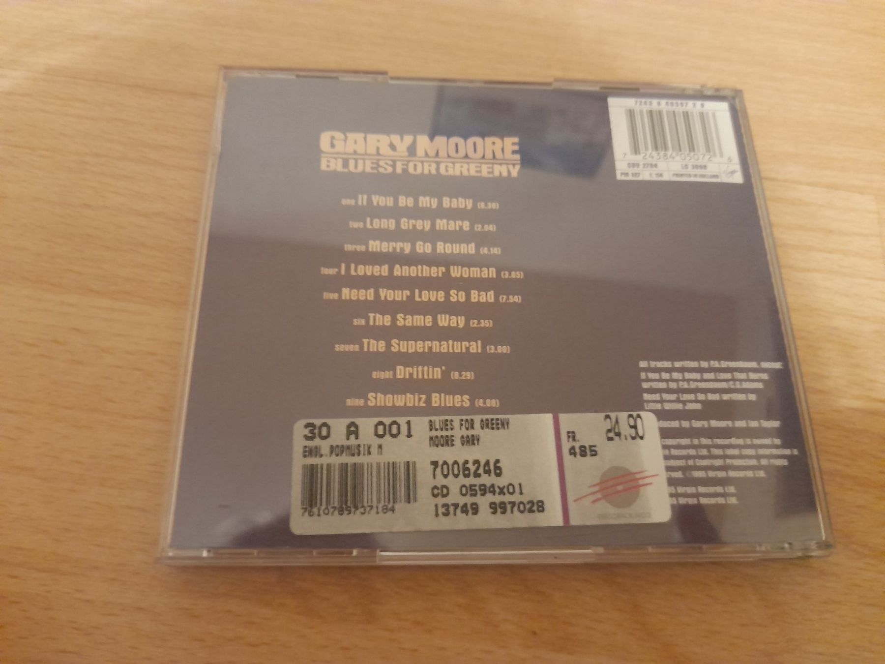CD: CD Gary Moore Blues For Greeny – Usato da Lustmühle venduto da chevi03 2