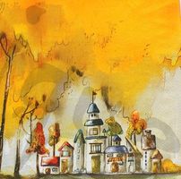 Serviette herbst (rar)
