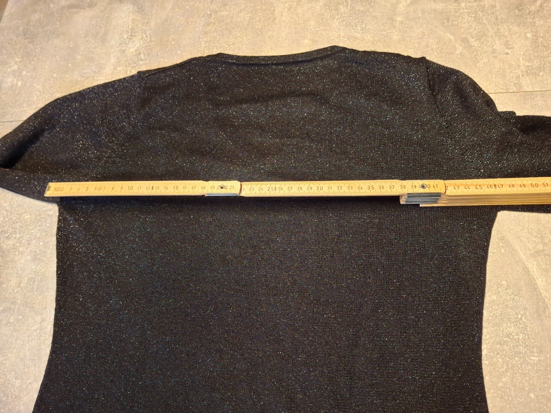 Maglioni & Felpe: Pull col en V noir et fil argenté taille S – Usato da Villiers venduto da san_jn5w 5