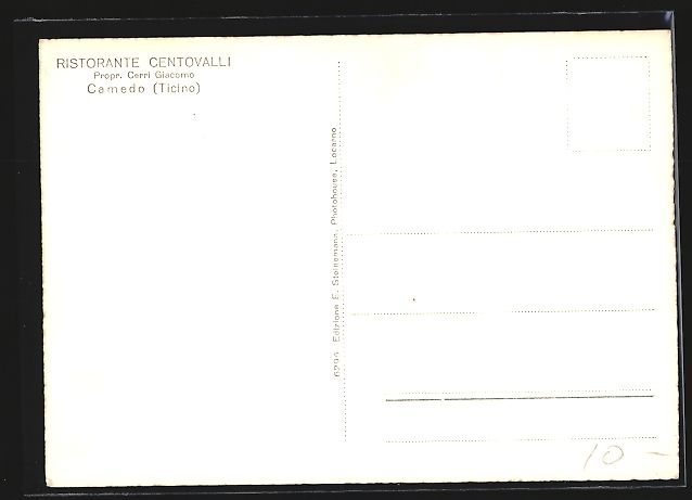 Cartoline postali: AK Camedo, Centovalli, Panorama – Usato da Berlin venduto da bartko-reher 1