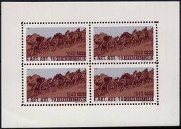 Artillerie - Soldatenmarken Block der F. ART. ABT. 19 / 1940