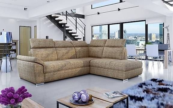 Divani: Stoff Ecksofa L-Form mit Bettfunktion, Holzgestell, farbwa – Usato da Zug venduto da jvmoebel-schweiz 3