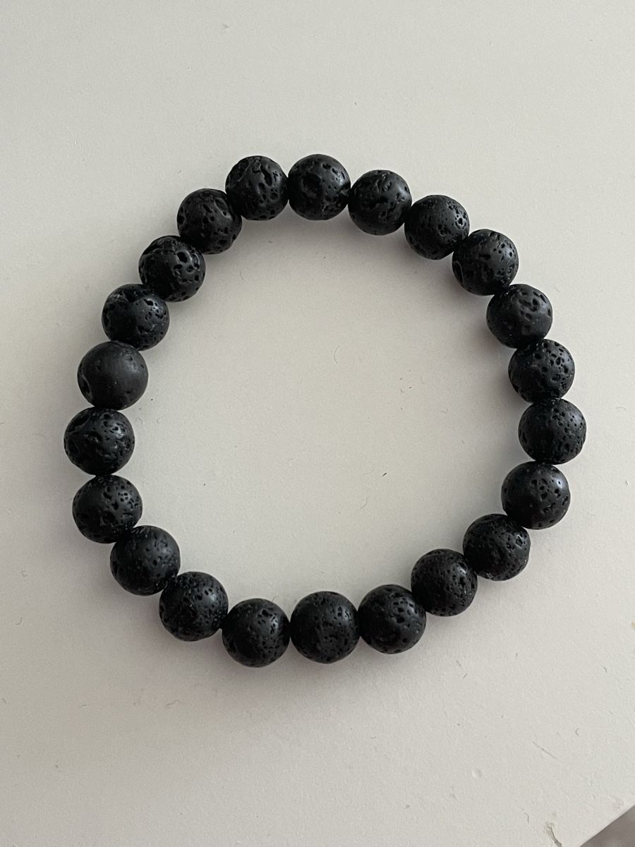 Bracciali & Braccialetti: Bracelet perles de lave corail noir – Usato da Worben venduto da benit.drn