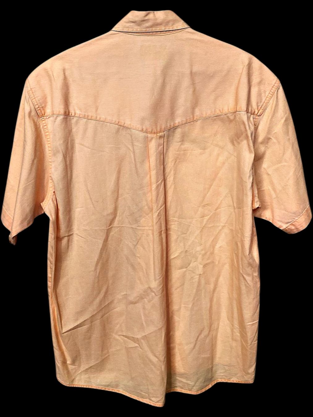 Camicie: John Baner Pfirsichfarbenes Kurzarm-Button-Down-Hemd - – Usato da Zug venduto da vinokilo 4