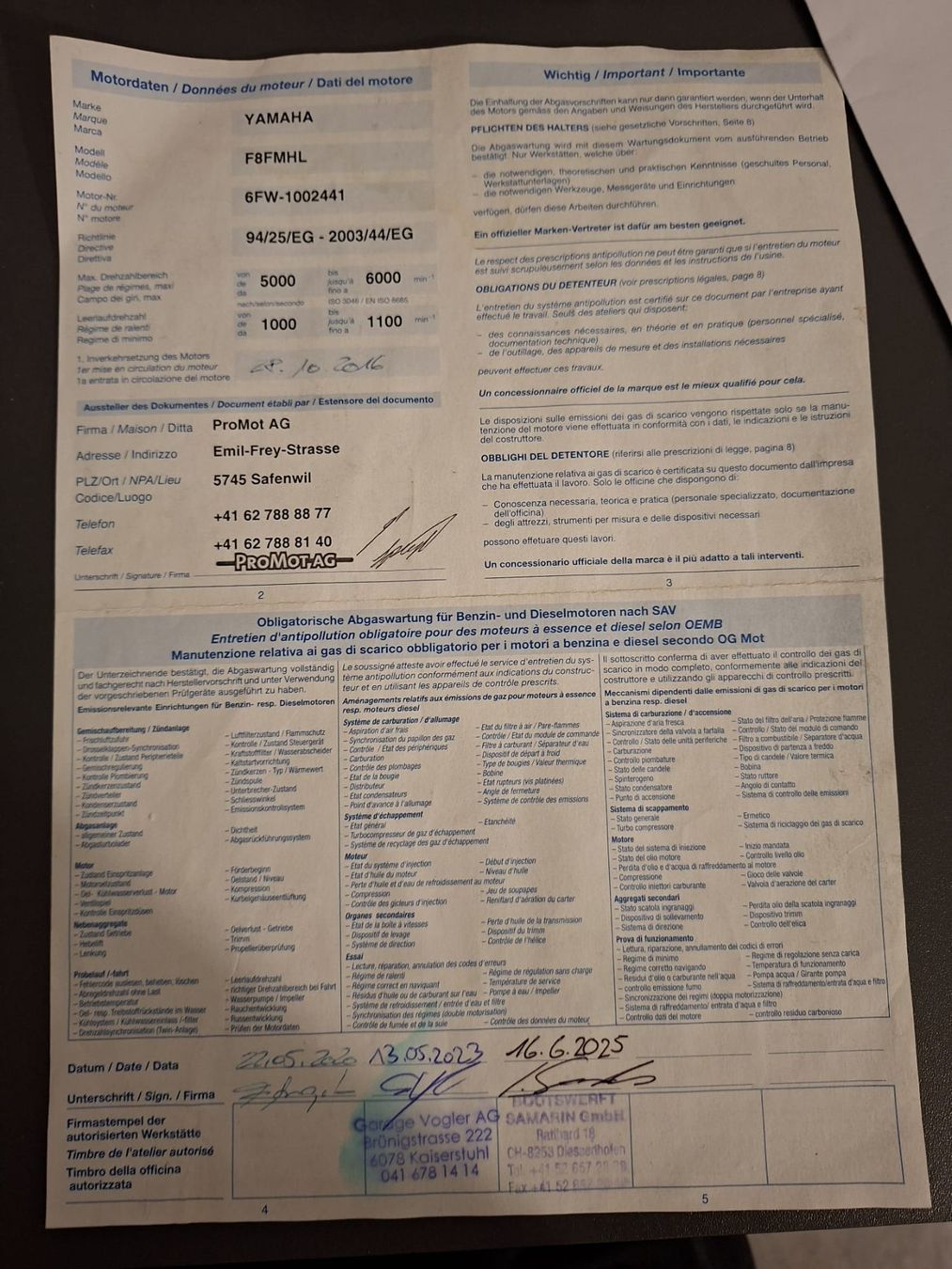 Yamaha Motori: Yamaha 8 PS Aussenborder – Usato da Rheinau venduto da nic_2kcx 5