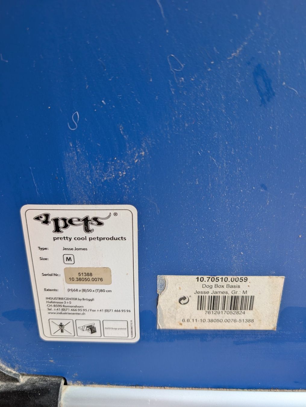 4pets Käfige, Transport & Sicherheit: Hundebox 4pets Jesse James M – Gebraucht aus Unterkulm von nic_72m6 3