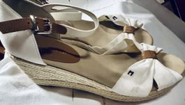 Tommy Hilfiger Keilsandaletten „Basic Mid Wedge“ Weiss,Gr.39
