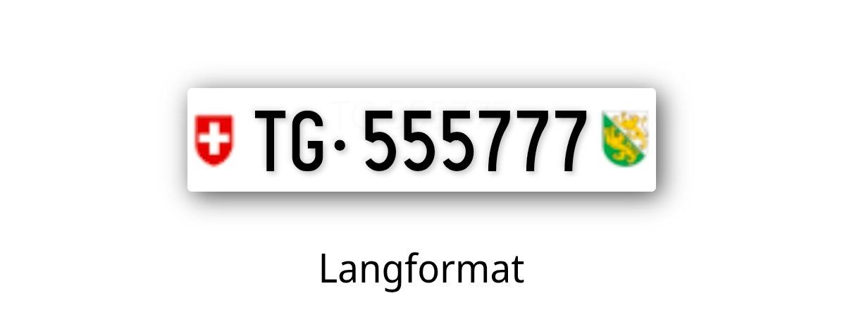 Insegne: Exklusive Thurgauer Kontrollschild-Nummer TG555777 – Usato da Amriswil venduto da Legacylegacy
