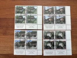 2002 CH Erstag gest.Viererblock mit Tab  (K132)
