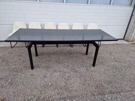 Grosser Tisch Esstisch Wohnzimmertisch 225x85 cm 70-85 hoch