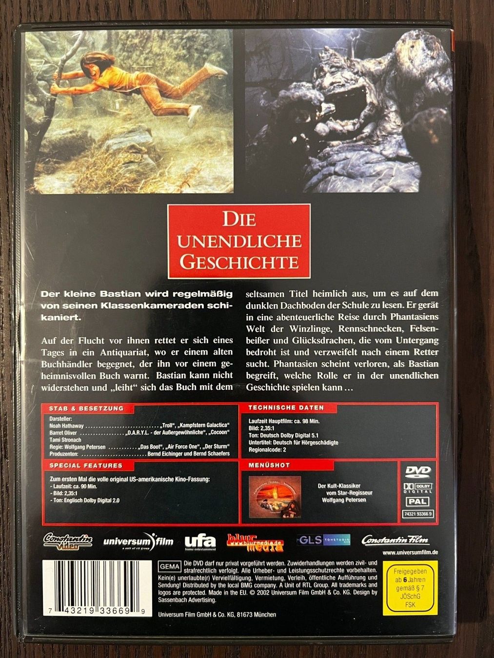 Tutti i DVDs: Die unendliche Geschichte – Usato da Zürich venduto da FilmFreunde 1