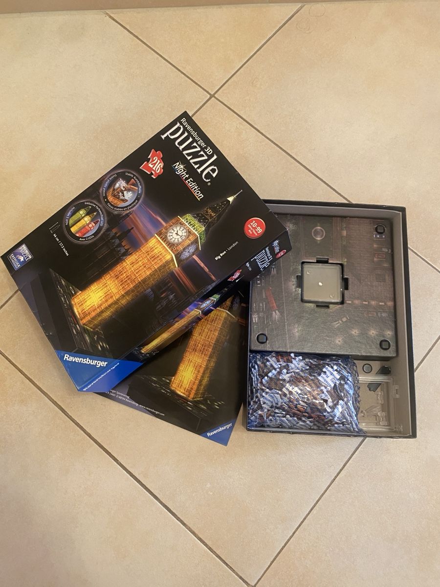 Ravensburger Puzzle: Puzzle 3D Big Ben – Nuovo (secondo la descrizione) da Arzier-Le Muids venduto da ma_gd4 2