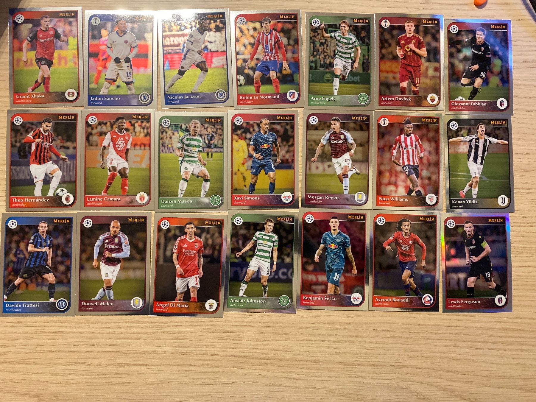 Topps Sammelbilder & Trading cards: Topps Merlin 24/25 Base Karten Lot – Neu (gemäss Beschreibung) aus Zürich von BVBWINNER 1