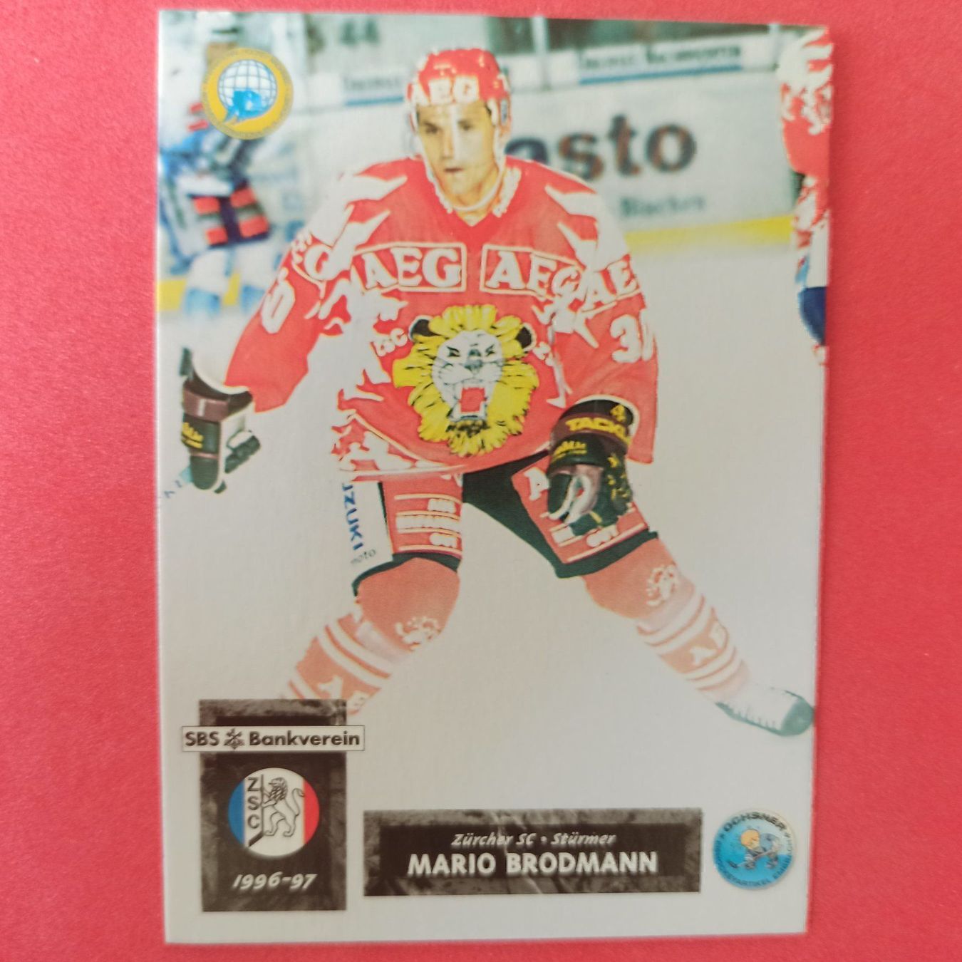Carte collezionabili: Mario Brodmann - ZSC CARD - 1996/97 – Usato da Dübendorf venduto da kb86_MOVIE