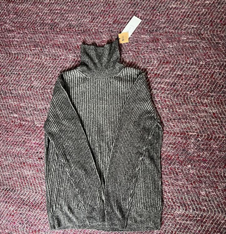 Pull Col Roulé NIC+ZOE – Gris, Taille L, Neuf Avec étiquettes – Parfait Pour L'automne Et L'hiver