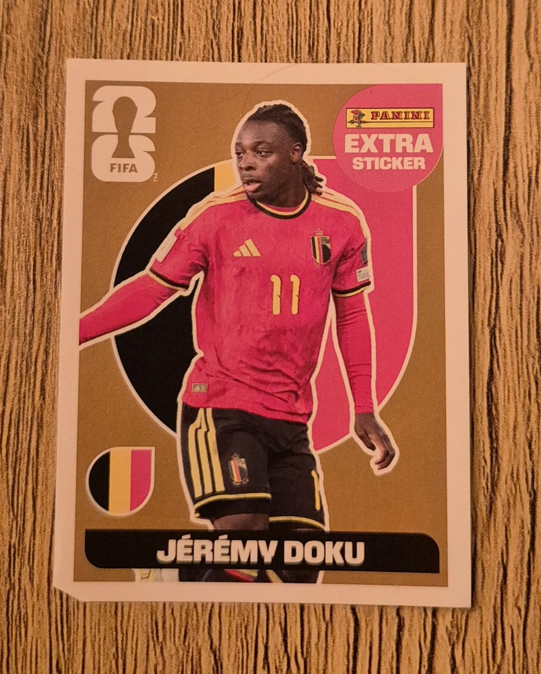 Panini Cartes à collectionner: Extra sticker Doku Bronze World Cup 2026 – Défectueux à Choëx par Stoj