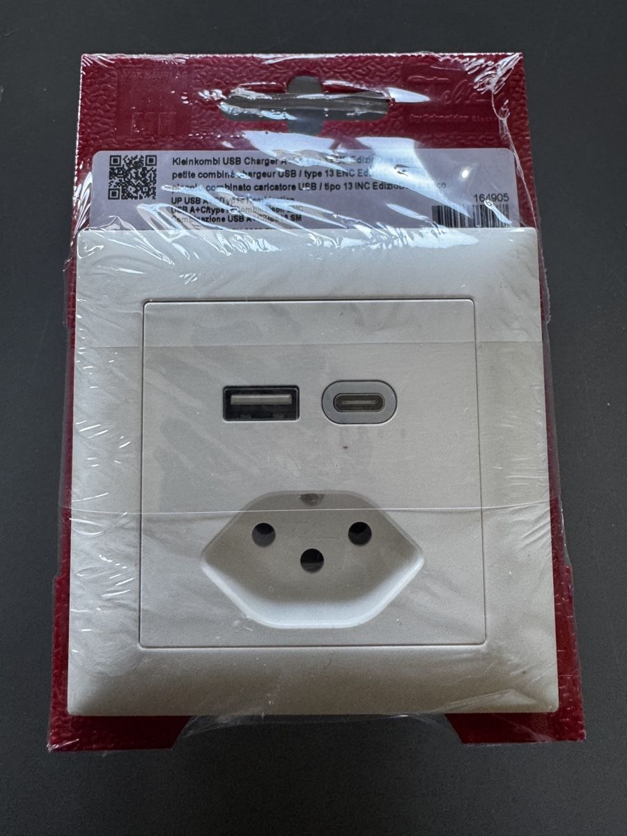 Feller Spine: Kombination Steckdose USB A+C Typ 13 weiss neu! – Nuovo e nell'imballaggio originale da Basel venduto da bau_6tk8