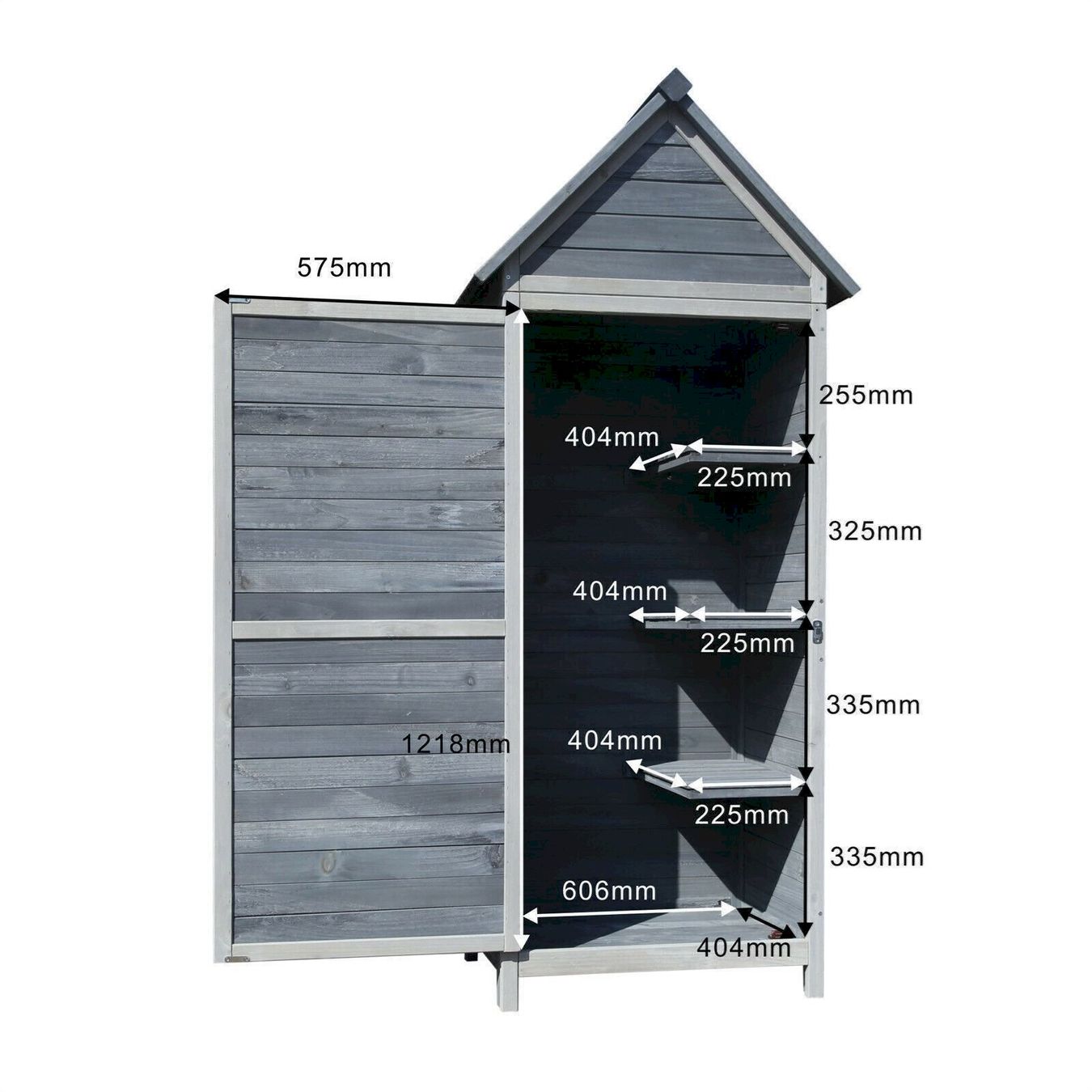 Auflagenboxen: Gartenschrank hellgrau aus Holz 77x53x17 – Neu und originalverpackt aus Bottighofen von zaap 4