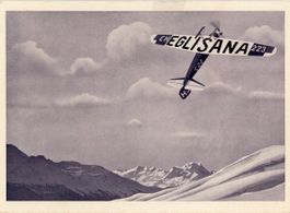 St. Moritz  GR  -   EGLISANA - Hochalpiner Reklame-Flug