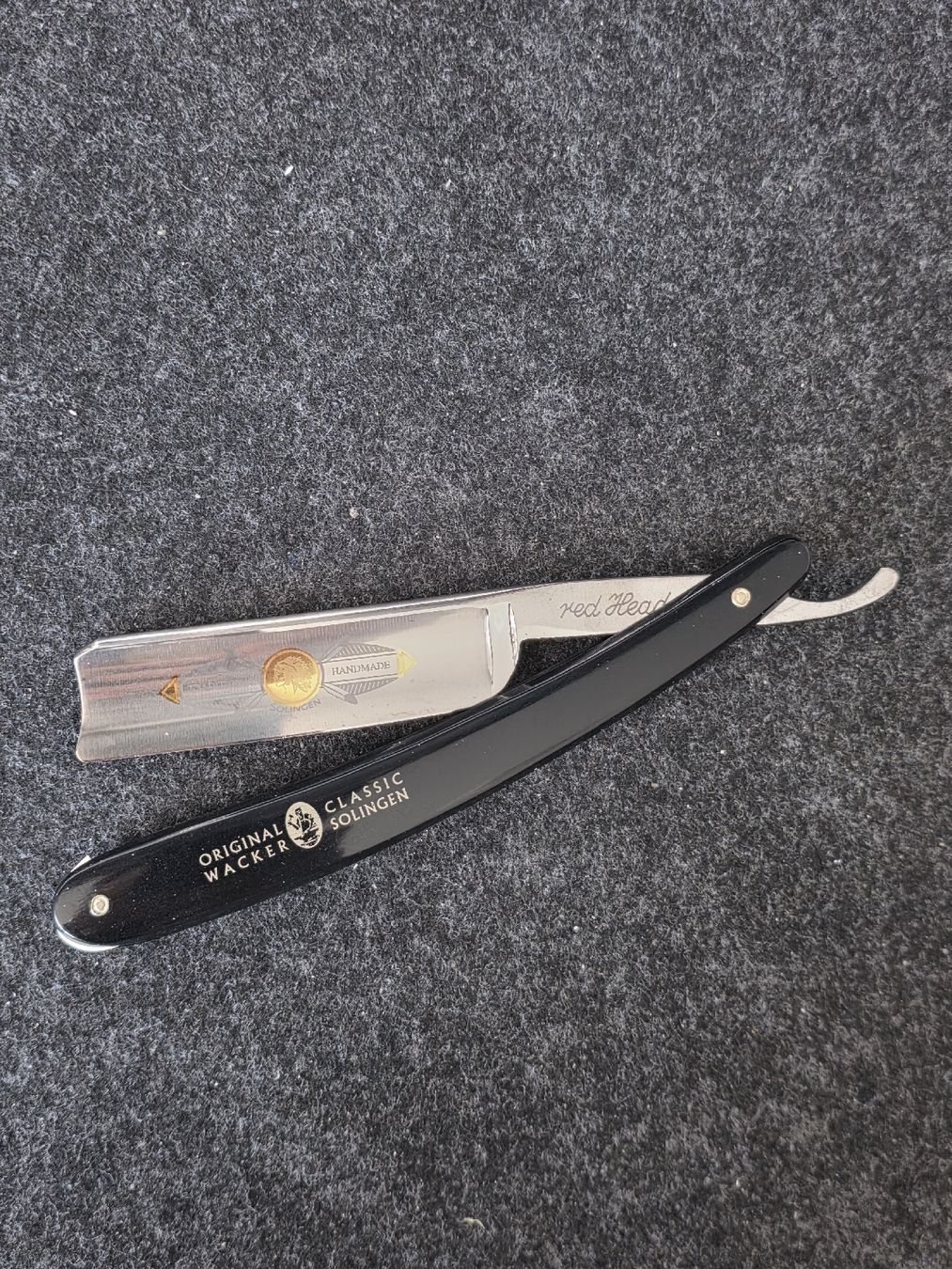 Rasierapparate & Rasierklingen: Rare Wacker - "Red Head" Rasiermesser - Straight Razor 6/8" – Gebraucht aus Veltheim AG von pao_yl7d