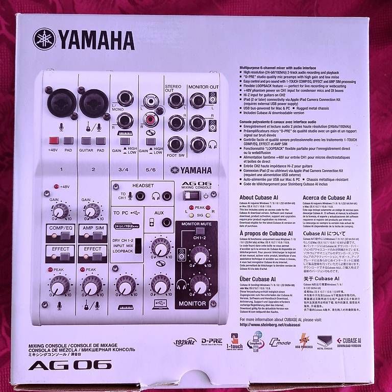Yamaha Console di mixaggio: Yamaha AG 06 MixConsole/Audio Interface – Usato da Frenkendorf venduto da Mirasen 3