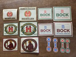 Bier Brauerei Feldschlösschen Rheinfelden, Etiketten
