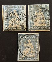 3x Strubel 23C Obl. cat. 180.- CHF