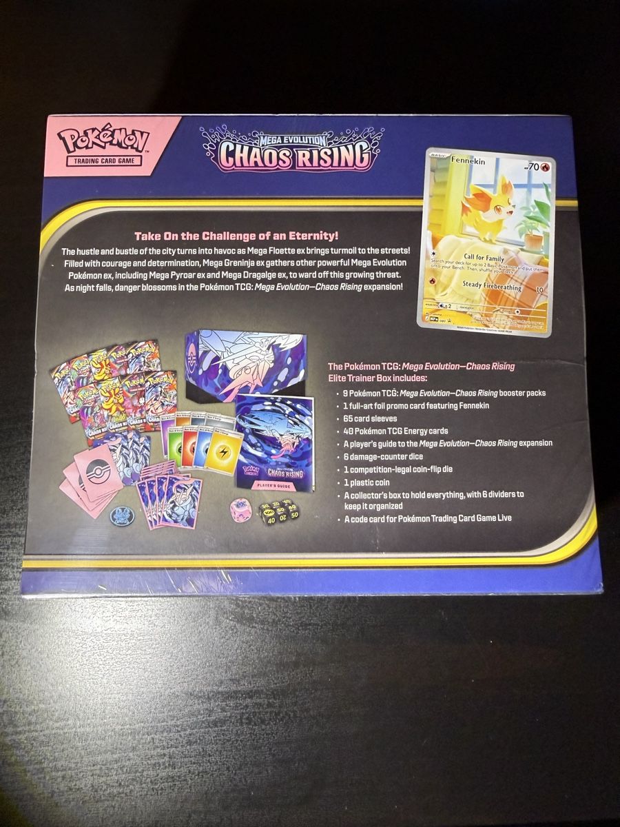 Pokémon Carte collezionabili: 🇺🇸 Mega Evolution Chaos Rising Elite Trainer Box ne – Nuovo e nell'imballaggio originale da Brugg AG venduto da Ha.Su 3