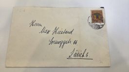 1918 Pro Juventute Brief 10 Rp. Uri
