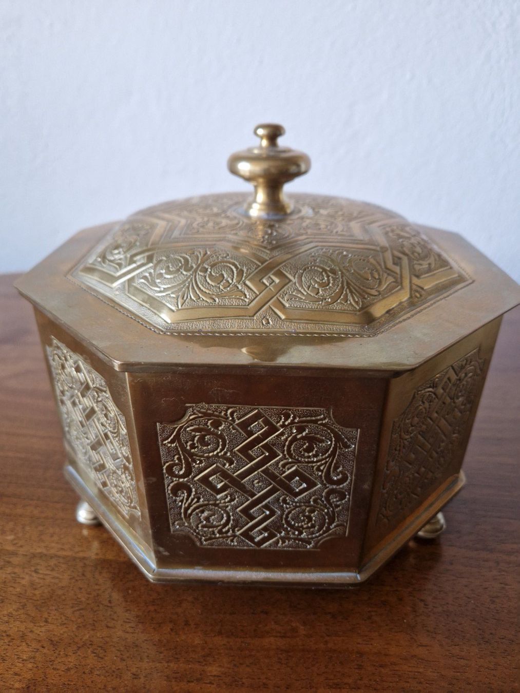 Portagioie: Messing Schmuckdose/Schatulle – Usato da Bern venduto da Antikbatik 5